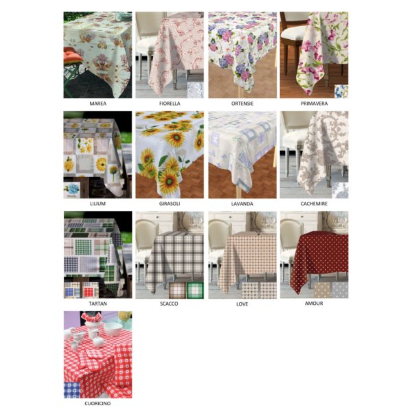 Immagine di Confezione 12 Presine Quadrate Stampatae Linea Venere