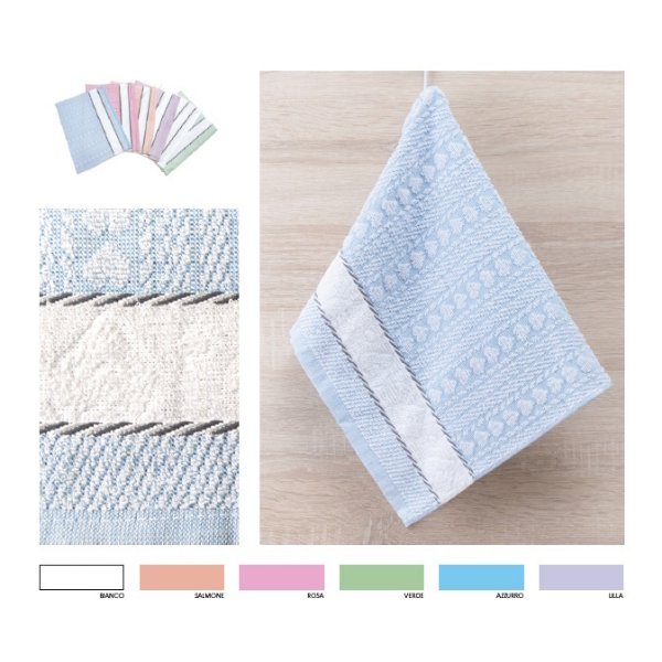 Immagine di Confezione 6 Salviette Cuoricini By Lovely Home