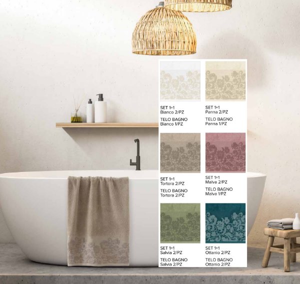 Immagine di Set Asciugamani 1+1 Laire  By Linea Oro